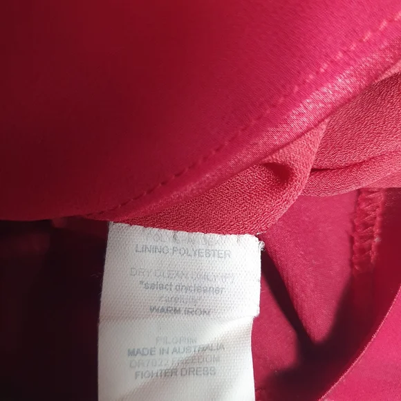 Pilgrim Australia pink strapless mini dress Sze 10 ruffled tiered cocktail party - Picture 6 of 6